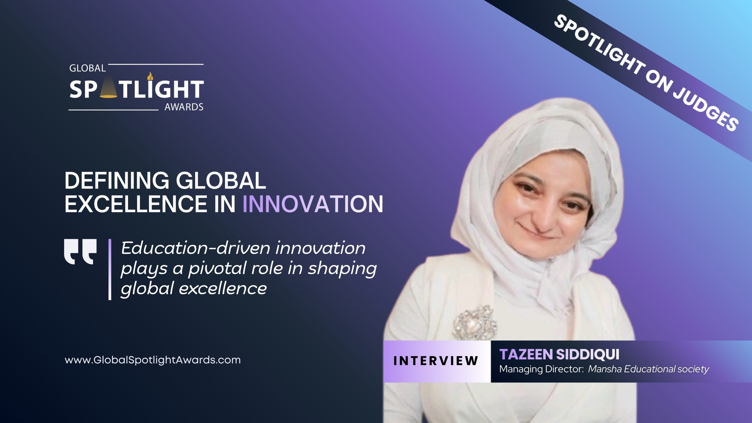 Defining Global Excellence in Innovation, Tazeen Siddiqui