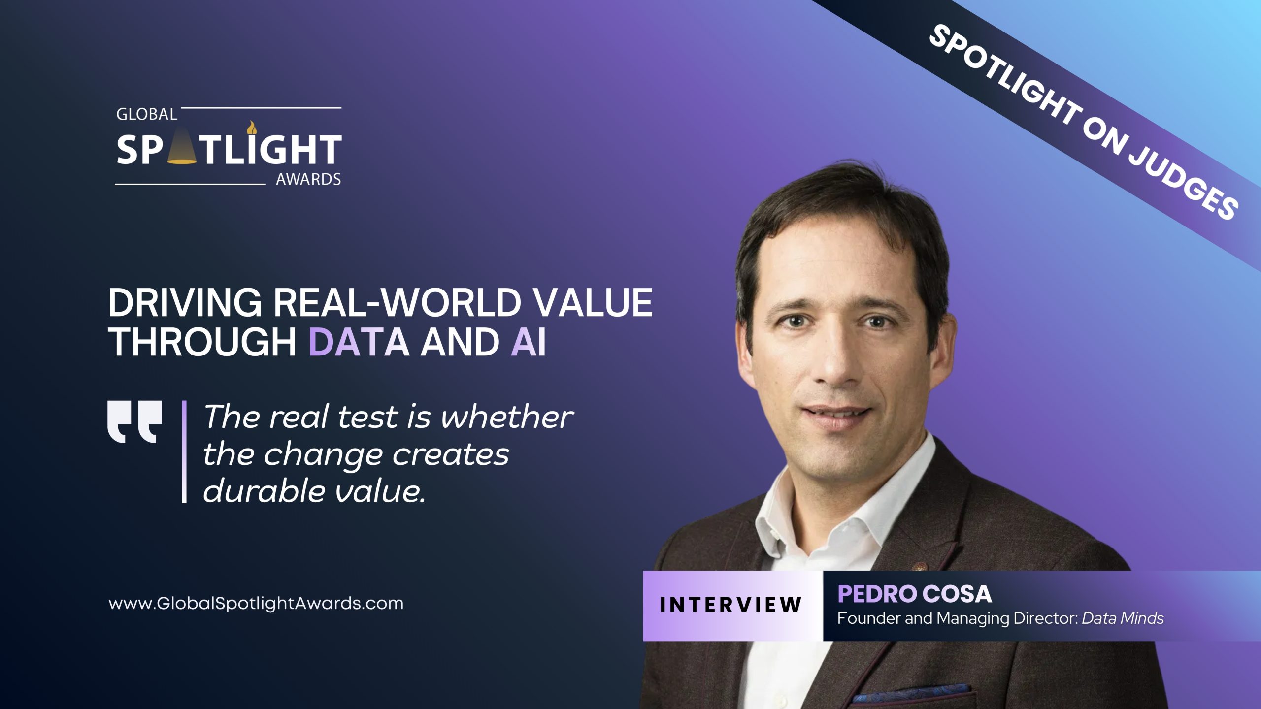 Driving Real World Value Through Data and AI Pedro Cosa
